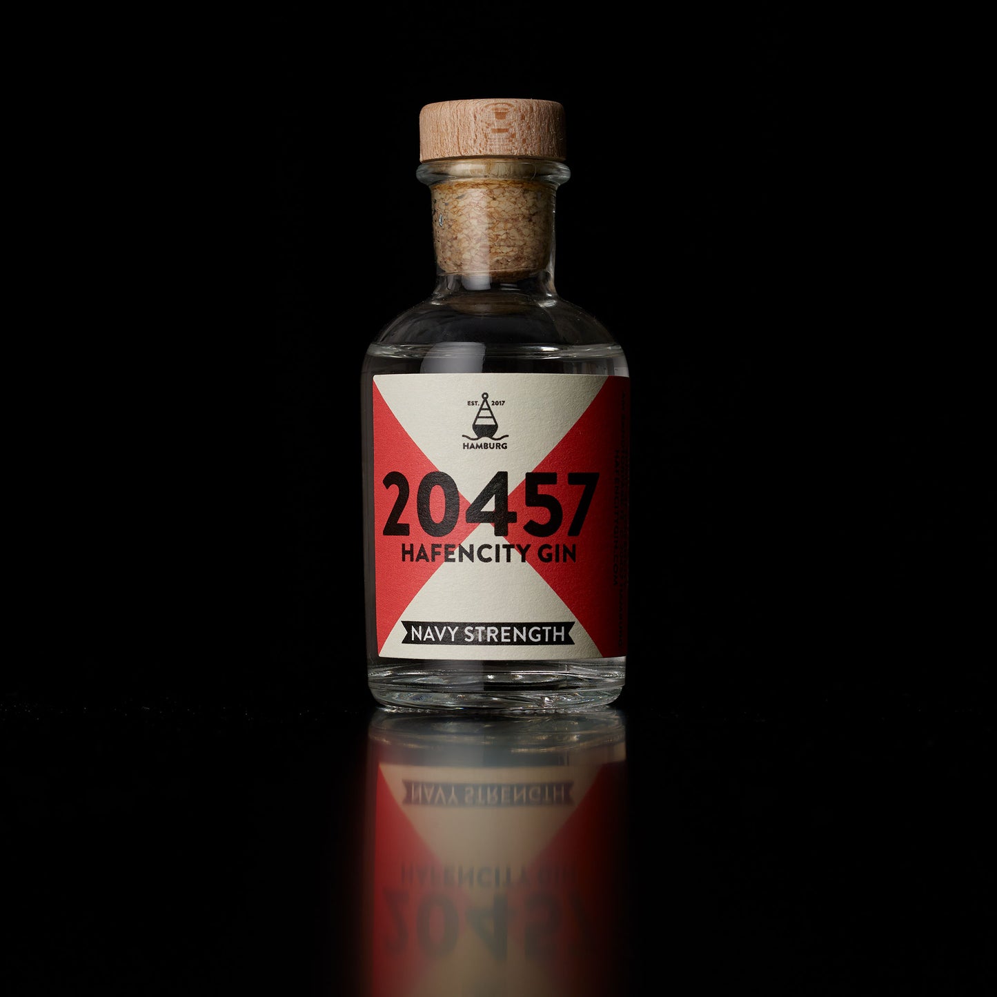 20457 Hafencity Gin Navy Strength 57% Vol. 5CL Miniatur Flasche