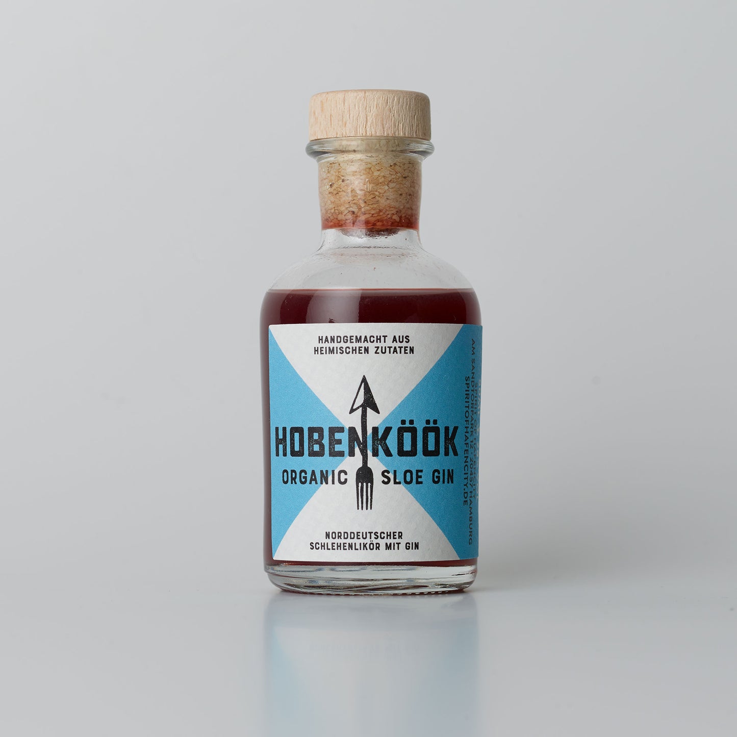 
                  
                    Hobenköök Organic Sloe Gin 28% Vol. mit Schlehen, Gurke & Rhabarber. Bio Likör 5CL Miniatur Flasche
                  
                