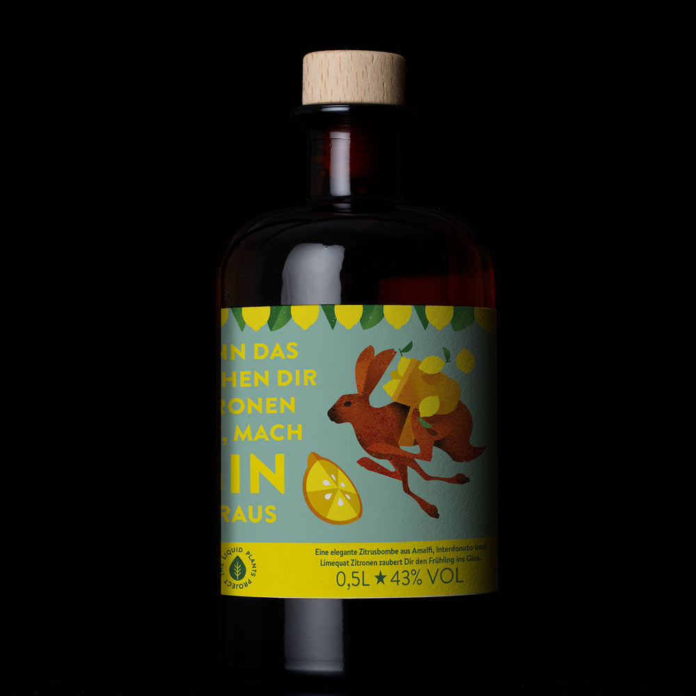 
                  
                    Wenn das Häschen Dir Zitronen gibt, mach Gin draus. Ostergin Zitrone 0,5L Flasche
                  
                